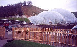 Picket Fencing Surrounding the Orchard at the Eden Project